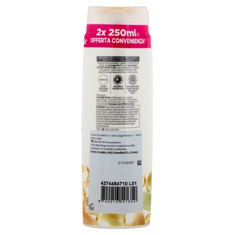 Pantene Pro-V Lisci Effetto Seta Shampoo Active Nutri-Plex 2 x 250 ml